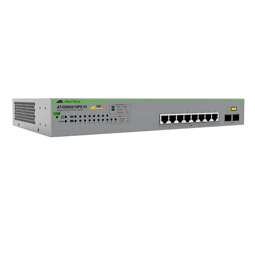 AT-GS950/10PSV2-50, 8 Gb PoE, 2Gb SFP Girişli Ağ Anahtarı 