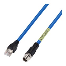 SPP-C08100E, M12-RJ45 Ethernet Kablosu 10M