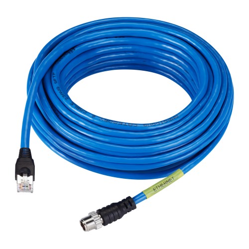 SPP-C08100E, M12-RJ45 Ethernet Kablosu 10M