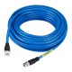 SPP-C08100E, M12-RJ45 Ethernet Kablosu 10M