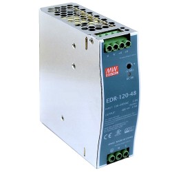 EDR-120-48, 48VDC, 120W Raya Montaj Tipi Güç Kaynağı EDR-120-48, 48VDC, 120W Raya Montaj Tipi Güç Kaynağı