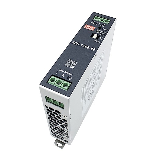 XDR-120E-48, 48VDC, 120W Raya Montaj Tipi Güç Kaynağı