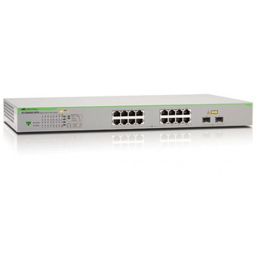 AT-GS950/16PS-50, 16 Giriş Gigabit PoE Ağ Anahtarı, 2 SFP