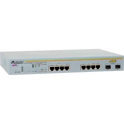 AT-GS950/10PS-50, 8 Gb PoE, 2Gb SFP Girişli Ağ Anahtarı  AT-GS950/10PS-50, 8 Gb PoE, 2Gb SFP Girişli Ağ Anahtarı