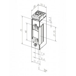 37RR-02135E91, Failsafe İzleme Kontaklı Elektrikli Kilit Karşılığı 37RR-02135E91, Failsafe İzleme Kontaklı Elektrikli Kilit Karşılığı