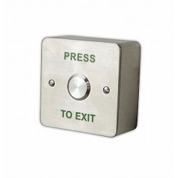 PBT-419-2, Yüzeye Montaj Tipi, Kare, Paslanmaz Çıkış Butonu PBT-419-2, Yüzeye Montaj Tipi, Kare, Paslanmaz Çıkış Butonu