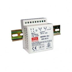 DR-45-12, 12V, 3.5A Ray Montaj Tipi Güç Kaynağı DR-45-12, 12V, 3.5A Ray Montaj Tipi Güç Kaynağı