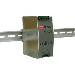 DR-75-12, 12V, 6.3A Ray Montaj Tipi Güç Kaynağı DR-75-12, 12V, 6.3A Ray Montaj Tipi Güç Kaynağı