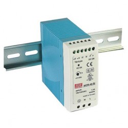 MDR-40-12, 12V, 3.33A Ray Montaj Tipi Güç Kaynağı MDR-40-12, 12V, 3.33A Ray Montaj Tipi Güç Kaynağı