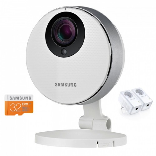 EK-SNH-P6410BN-003, Samsung Smartcam Elektrik Hattı Adaptörü ve 64GB SD Bellek Kartı