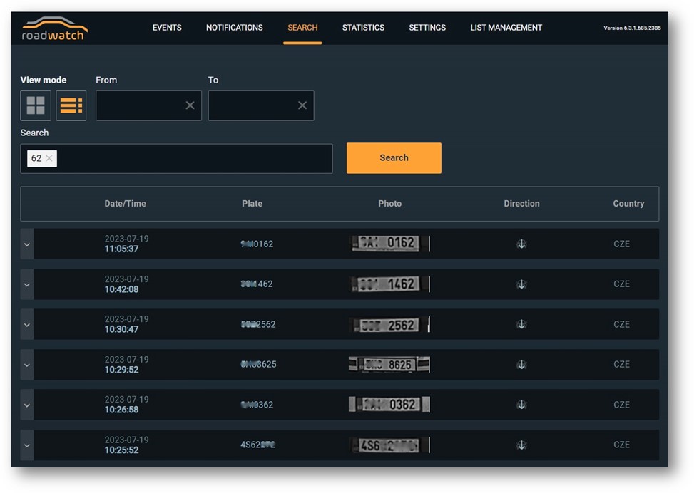 Road Watch Smart Search